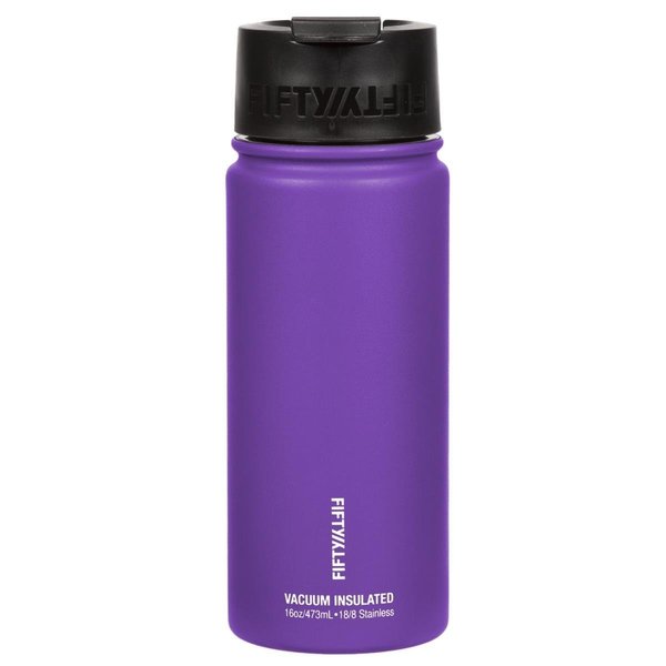 Icy-Hot Hydration Icy-Hot Hydration V16003PU0 16 oz Double-Wall Vacuum-Insulated Bottles with Flip Cap; Royal Purple V16003PU0
